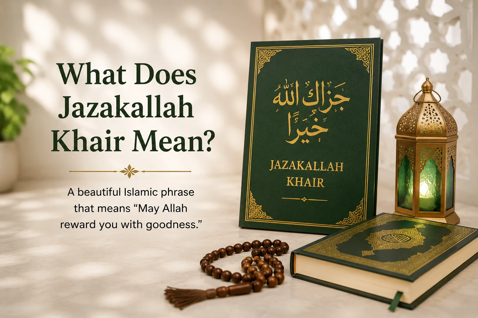 ¿Qué significa Jazakallah Khair?