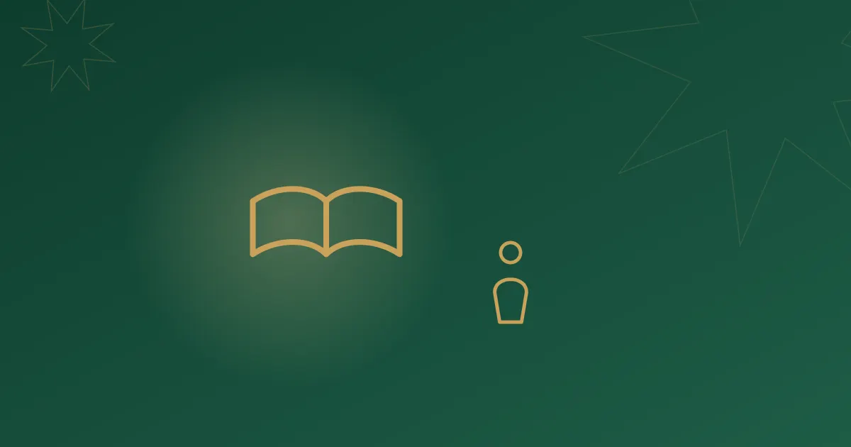 Line-art icon illustrating "Learn Quran Online for Kids UK 2026", on Alhamd Academy's brand background