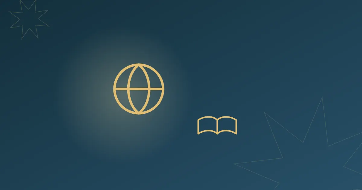 Line-art icon illustrating "Online Quran Classes USA 2026", on Alhamd Academy's brand background