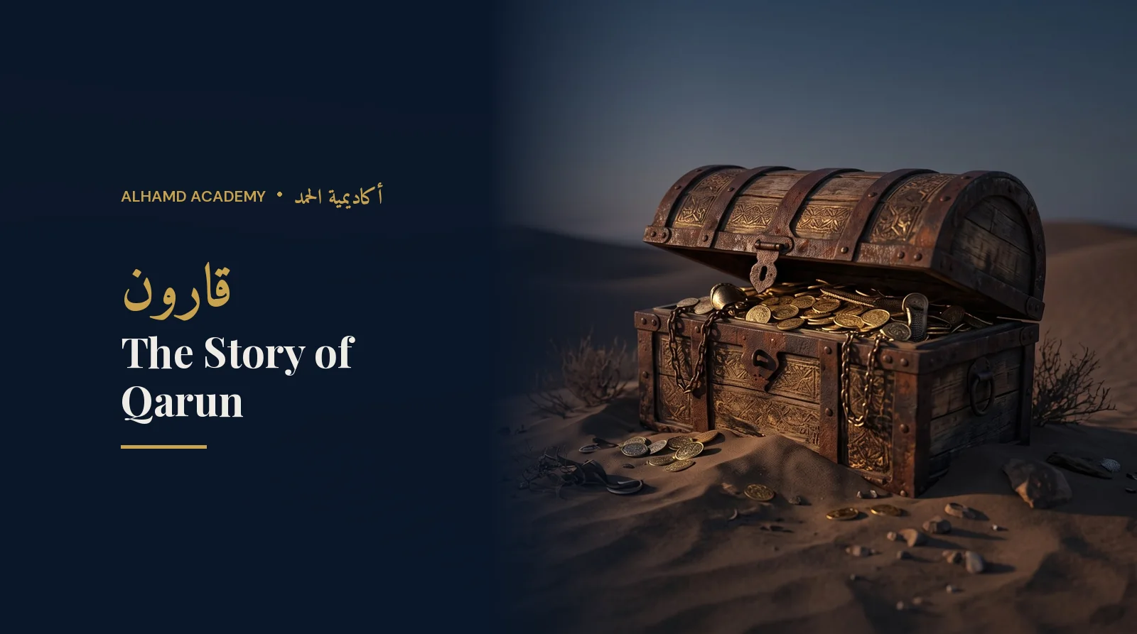 A treasure chest sinking into the sand – the story of Qarun