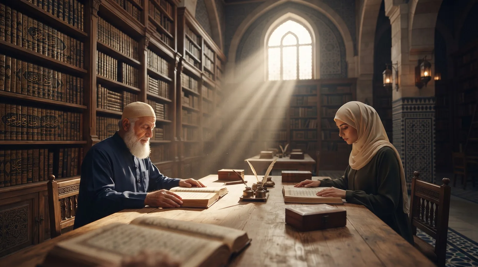 مكتبة عريقة من المخطوطات العربية